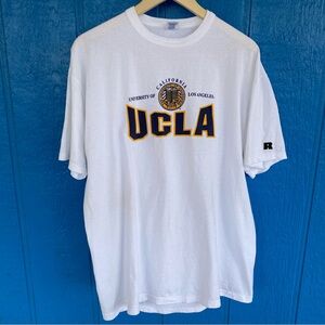 Men's Vintage Ucla Bruins Large White Short Sleeve T-Shirt College Sports Tee